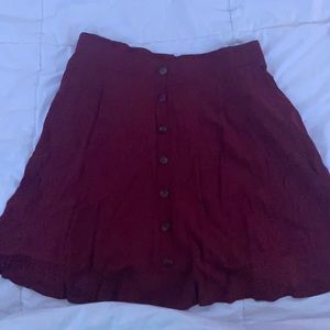 Torrid Burnt Orange Skirt w/ Buttons